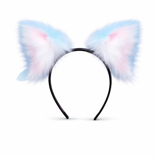 PurrMotion-White and Blue Moving Ears