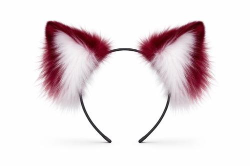 PurrMotion- Red and White Ears