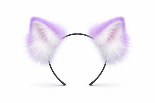 PurrMotion- Purple and White Moving Ears